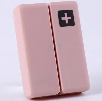 Lékovka Přenosný týdenní dávkovač léků | Krabička na léky, Cestovní organizér - Růžová