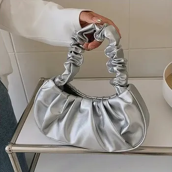 Kabelka Malá luxusní kabelka - Stříbrná