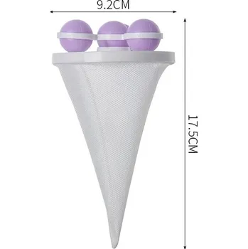 Omyvatelný lapač chlupů do pračky - Fialová