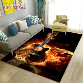 Koberec Koberec s motivem kytar - 3,100x150cm