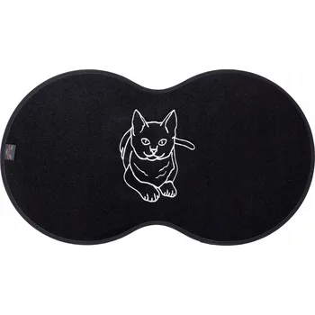 Miska pro psa Textilní podložka pod misku (cestovní) Max-Dywanik černá 1 l