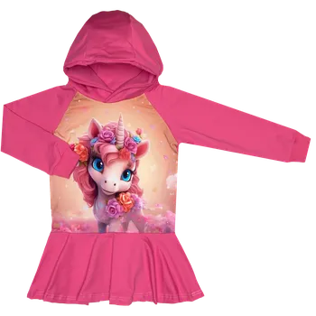 Mikinošaty s kapucí Unicorn Velikost: 104