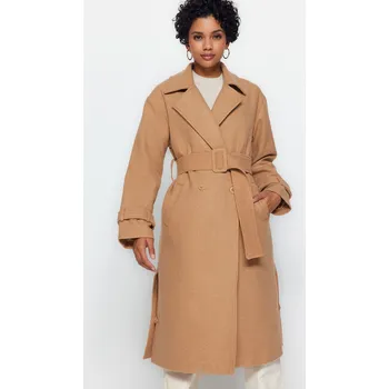Dámský kabát Dámský kabát Trendyol Oversize Trendyol krémová 1660439