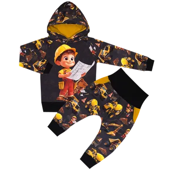 Tepláková souprava - Šéf na stavbě - šéf ( kapuca ) Velikost: 98