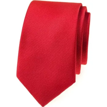 Kravata Elegantní pánská kravata AMJ KI28 červená velikost F