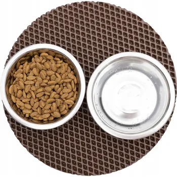 Miska pro psa Podložka pod misku Max-Dywanik hnědá 1 l