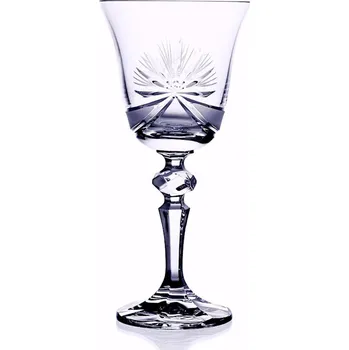 Sklenice Bohemia Crystal Broušené sklenice na víno Laura 170 ml 6 ks