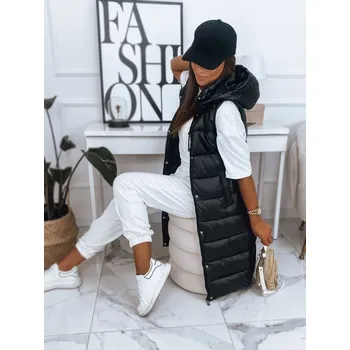 Dámská vesta Dámská prošívaná vesta VISAN černá Dstreet DStreet černá | bílá 3226873