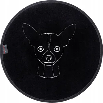 Miska pro psa Podložka pod misku Max-Dywanik textilní černá 37x37 cm