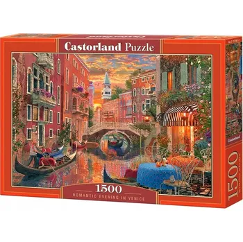 Puzzle Puzzle Castorland 1500 dílků Puzzle 1500 Romantický večer v Benátkách CASTOR