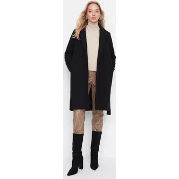 Dámský kabát Dámský kabát Trendyol TWOAW20KB0033/CAMEL Trendyol černá 1023124