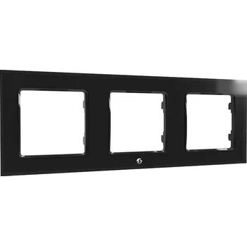 vypínač Rámeček pro trojité vypínače Shelly (černý)