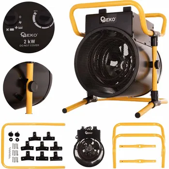 Průmyslové topidlo GEKO Elektrický průmyslový ohřívač – 2KW G80409