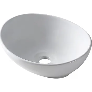 Umyvadlo na desku oválné Balneo LOREN 33 cm bílé