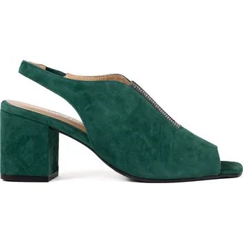 Dámské sandále Letizia Dámské zelené elegantní sandály na podpatku Velikost: 36