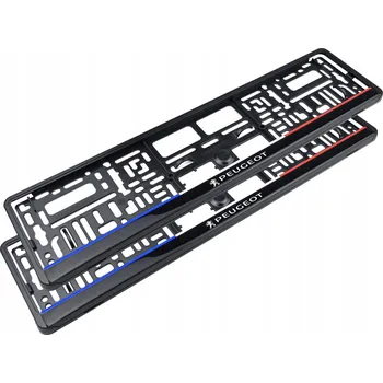 Držák SPZ Peugeot 2 rámečky rámeček na registrační značku (SPZ)