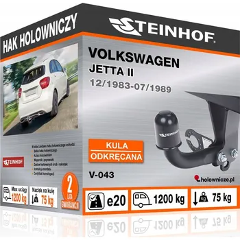 Tažné zařízení Tažné zařízení Volkswagen JETTA II, 12/1983-07/198