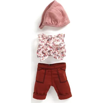Panenka DJECO Outfit pro panenku POMEA - Burgundy