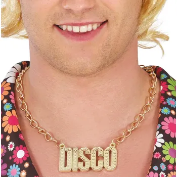Karnevalový kostým GuircaZlatý náhrdelník - DISCO retro