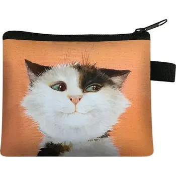 Peněženka Malá dámská peněženka s motivem kočky - 18