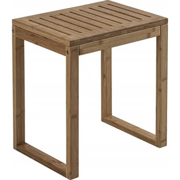 HIMALAYA Stolička do koupelny, 39,5x44,3x29,5 cm, bambus