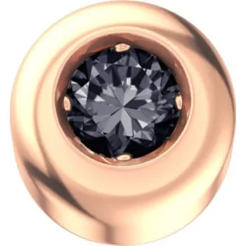 Náramek Barevné kameny ELEMENTS dílek: Briliant černý (DCHF4134.002)