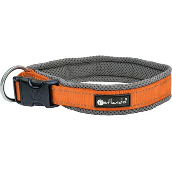 Obojek pro psa Petlando outdoor obojek, oranžový velikost L:50-55cm obvod krku, 40mm šířka pro psy