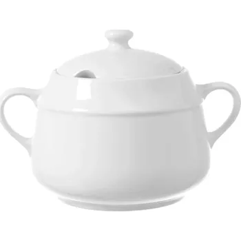 Polévková mísa Porcelánová terina na polévku Bianco 32 l bílá