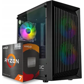 Stolní počítač BSG Venom Herní Počítač pro Hraní Her Ryzen 7 5700G 16GB DDR4 512SSD Vega 7