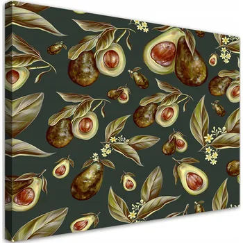 Obraz OBRAZ NA PLÁTNĚ Půlky avokáda - obraz na plátně 60x40 cm