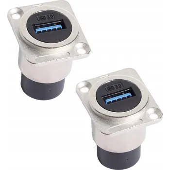 Elektrická zásuvka 2 ZÁSUVKA USB 3.0 PANELOVÁ MONTÁŽNÍ ZÁSUVKA DO PANELU