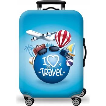 Obal na kufr L, vícebarevný, 70 x 50 x 30 cm