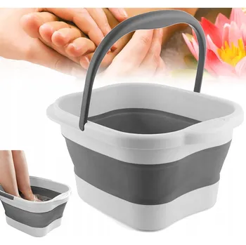 Koš na prádlo VELKÁ SKLÁDACÍ MÍSA KOŠ NA PRÁDLO SKLÁDACÍ vanička na nohy 15L