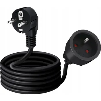 Napájecí kabel Prodlužovací Kabel jednoduchý LTC 10 m 1 ks zásuvka černý