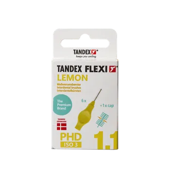 Zubní kartáček Tandex Flexi mezizubní kartáčky žluté 0,70 mm, 6 ks