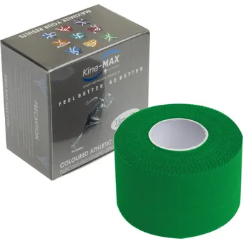 Tejpovací páska Kine-MAX Team Tape - Barevná neelastická tejpovací páska 3,8cm x 10m - Zelená Neelastická tejpovací páska pro pevnou fixaci při sportu