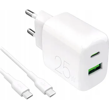 Síťová nabíječka Puro PROLITE 30W USB-A / USB-C + kabel USB-C - USB-C 1.2m