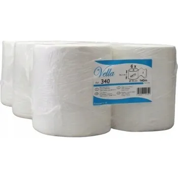 Papírový ručník Papírové utěrky celulóza Vella, 1 balení (1 ks), bílé