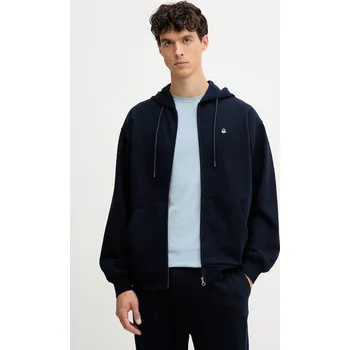 Pánské oblečení Bavlněná mikina United Colors of Benetton 342ZU500P námořnická modř 59B, vel. XL