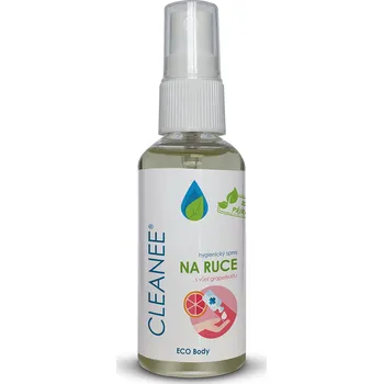 Dezinfekce CLEANEE EKO hygienický sprej na ruce s vůní GRAPEFRUITU 50 ml