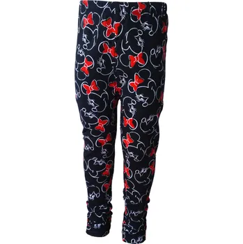 Eplusm Dívčí legíny MINNIE celopotisk černé Barva: Černá, Velikost: 110