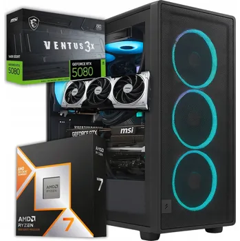 Stolní počítač Počítač stolní AMD Ryzen 7 | RTX 5080 | 64 GB DDR5 2 TB SSD