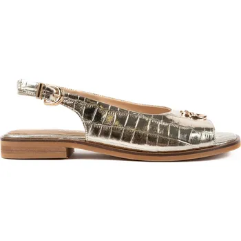 Dámská obuv Letizia Dámské zlaté sandály na nízkém podpatku Velikost: 37