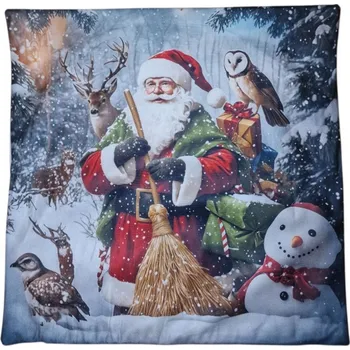 Povlak na polštářek Povlak na polštář 40x40 Vánoce Mikuláš vánoční