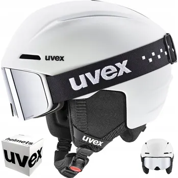 Juniorská lyžařská helma Uvex Viti Set White Matt M 54-58cm