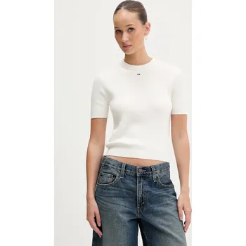 Pánský svetr Bavlněný svetr Tommy Jeans DW0DW19336 béžová 01A, vel. XL