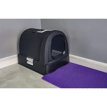 Obraz Max-Dywanik rohožka před kočičí toaletu, 44 cm x 44 cm x 1 cm