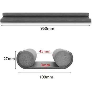 Dveřní zarážka proti průvanu a hluku - šedá