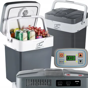 Bezpečnostní kamera Autochladnička s funkcí ohřevu LTC LTC5005, 32 l, display, USB, šedá