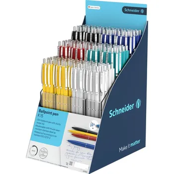 Prezentační stojan Schneider K15 mix 216 ks - modrá náplň